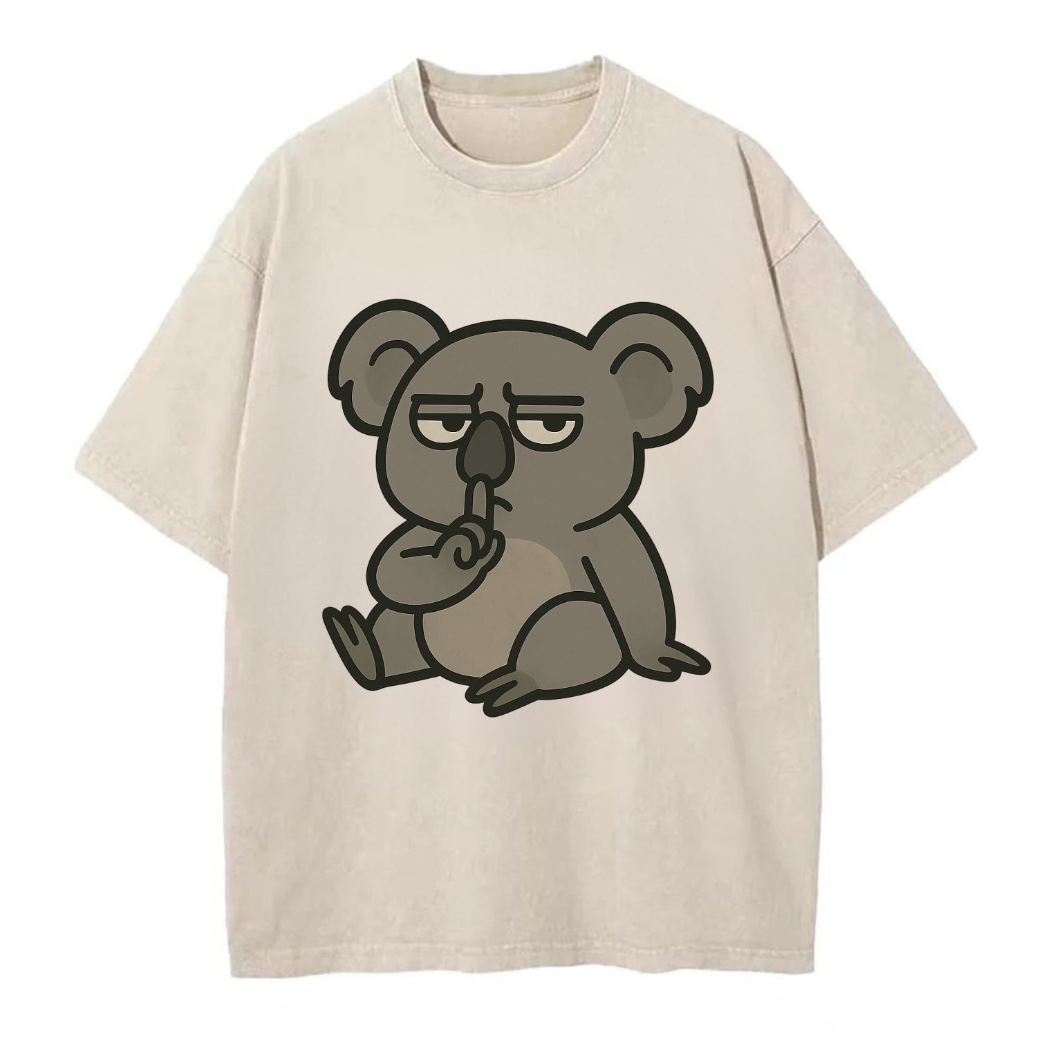 The Koala Judging - Vintage T-shirt - Off White