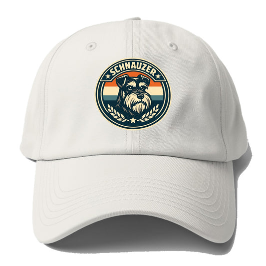 Noble Schnauzer Emblem - Baseball Cap - Off White