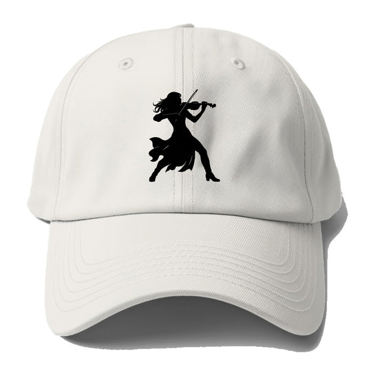 Violinist performing dramatic pose - Baseball Cap For Big Heads - Off White