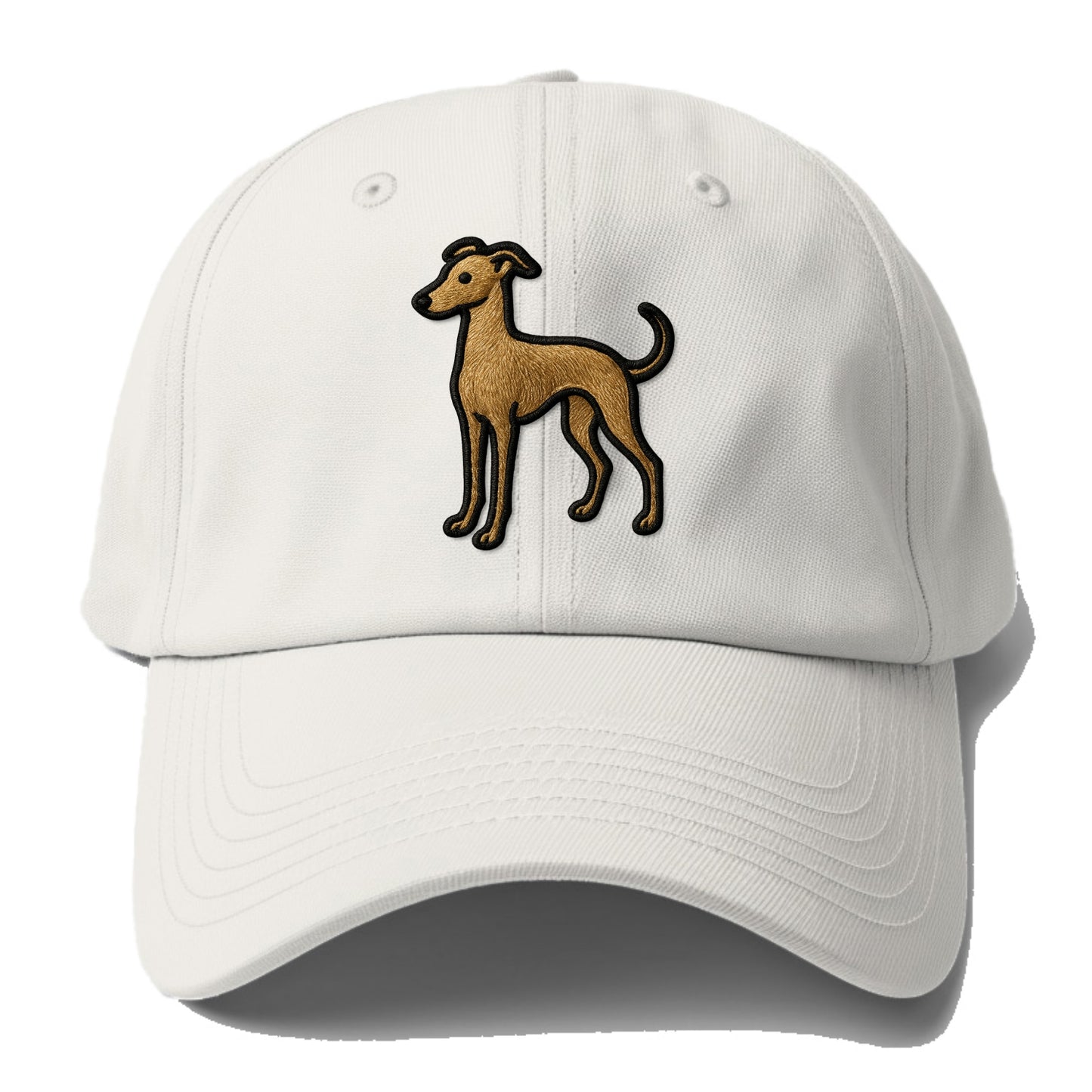 Italian Greyhound - Modern elegant silho - Baseball Cap - Off White