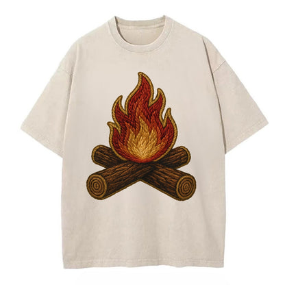 Campfire  - Vintage T-shirt - Off White