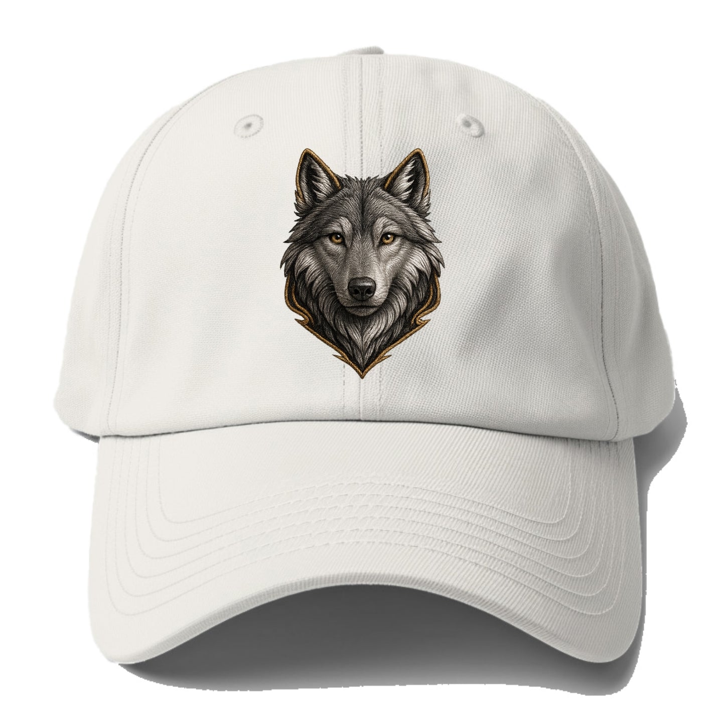 Wolf Totem  - Baseball Cap For Big Heads - Off White
