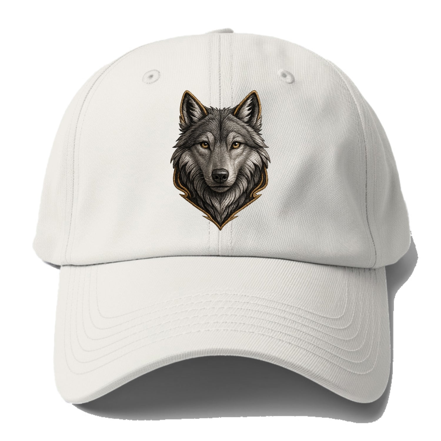 Wolf Totem  - Baseball Cap For Big Heads - Off White