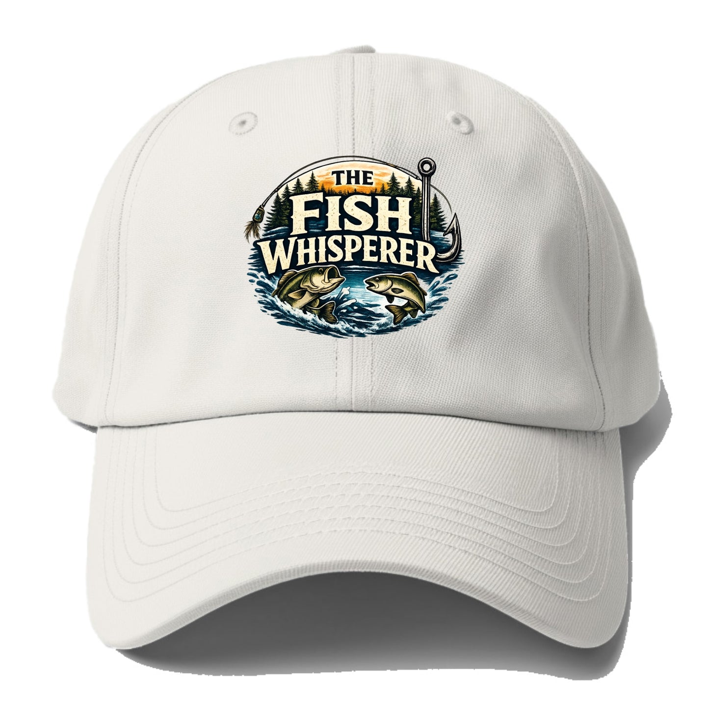 The Fish Whisperer - Baseball Cap - Off White