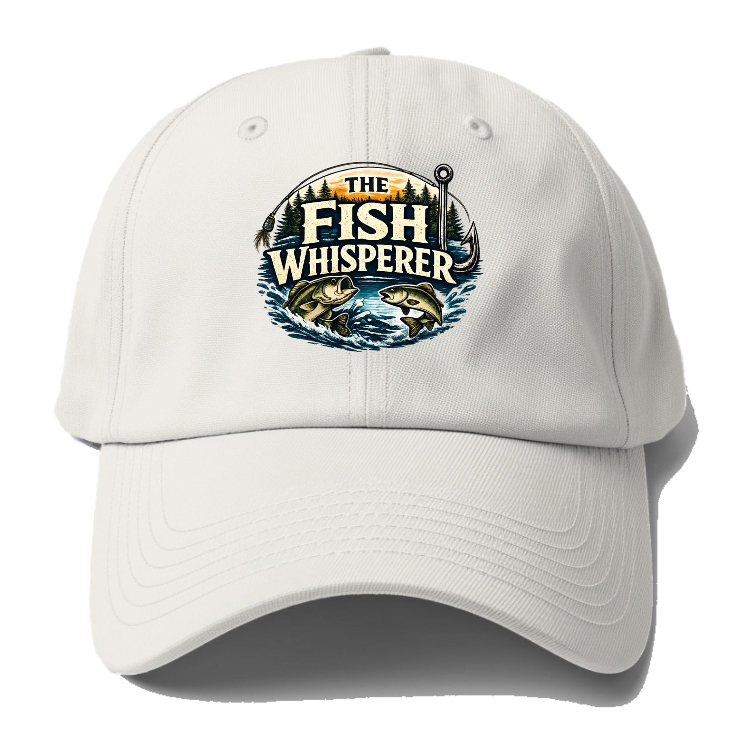 The Fish Whisperer - Baseball Cap - Off White