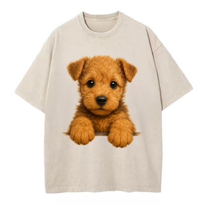 Lakeland Terrier  - Vintage T-shirt - Off White