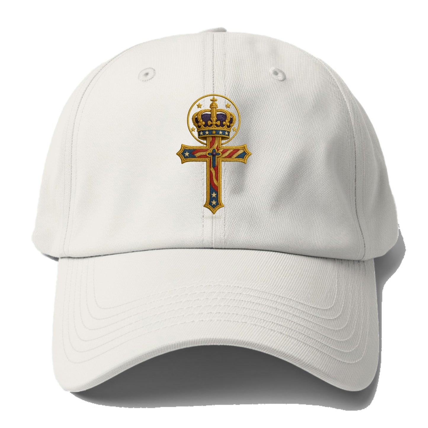 Cross and Crown  - Baseball Cap - Off White