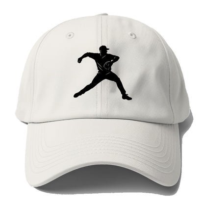 Baseball pitcher wind-up motion - Baseball Cap - Off White