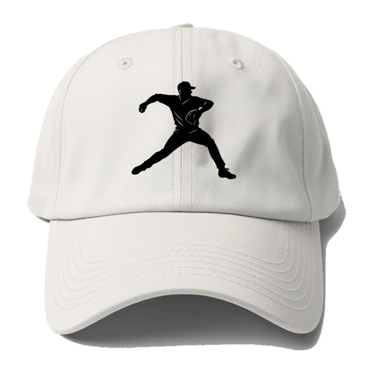 Baseball pitcher wind-up motion - Baseball Cap - Off White