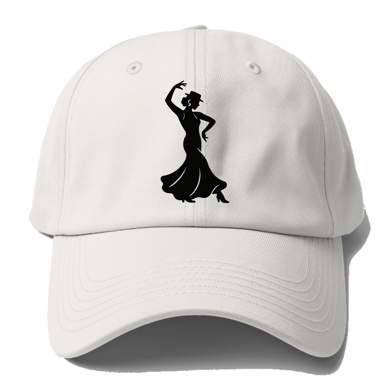 Flamenco dancer passionate stance - Baseball Cap - Off White