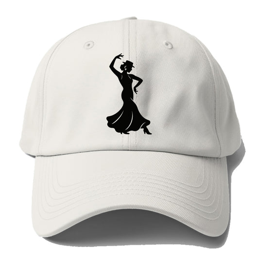 Flamenco dancer passionate stance - Baseball Cap - Off White