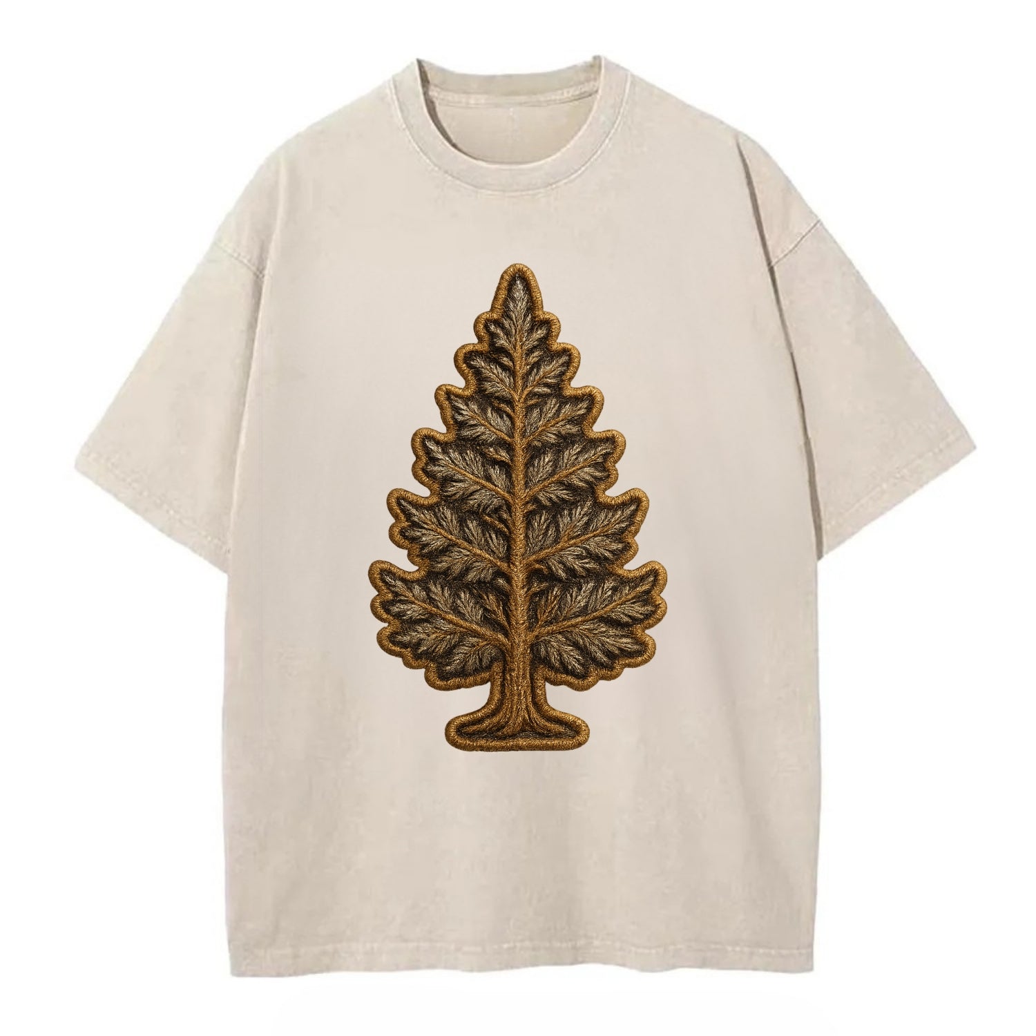 Pine Tree  - Vintage T-shirt - Off White