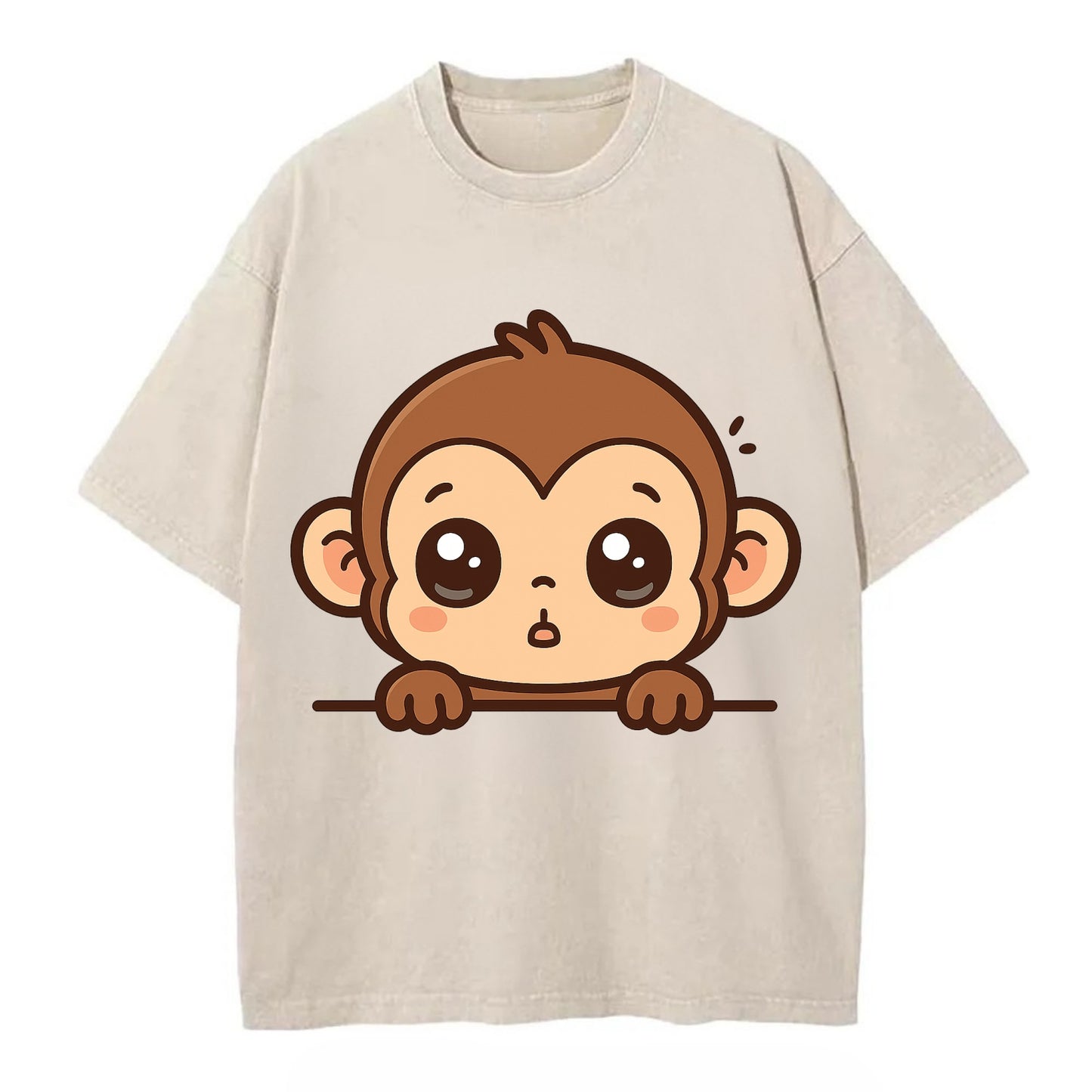 Baby Monkey  - Vintage T-shirt - Off White