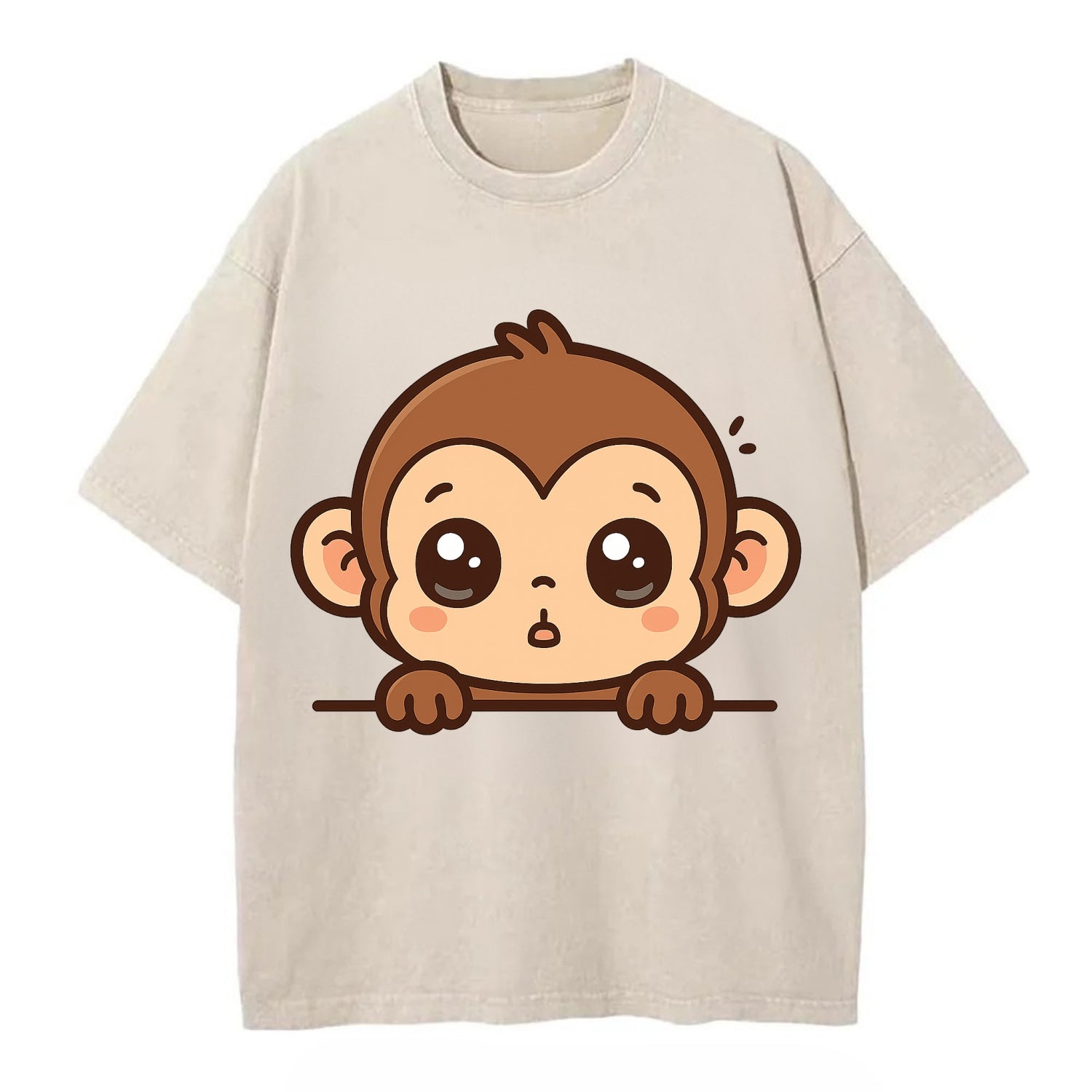 Baby Monkey  - Vintage T-shirt - Off White