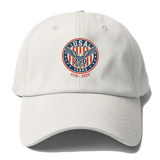 Usa 250 Years Eagle Seal - Baseball Cap For Big Heads - Off White