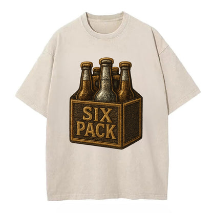 Six Pack  - Vintage T-shirt - Off White
