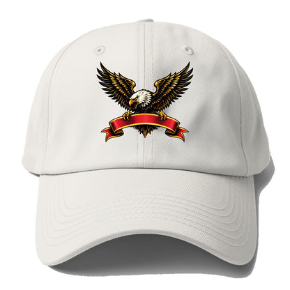 Eagle Banner - Baseball Cap For Big Heads - Off White