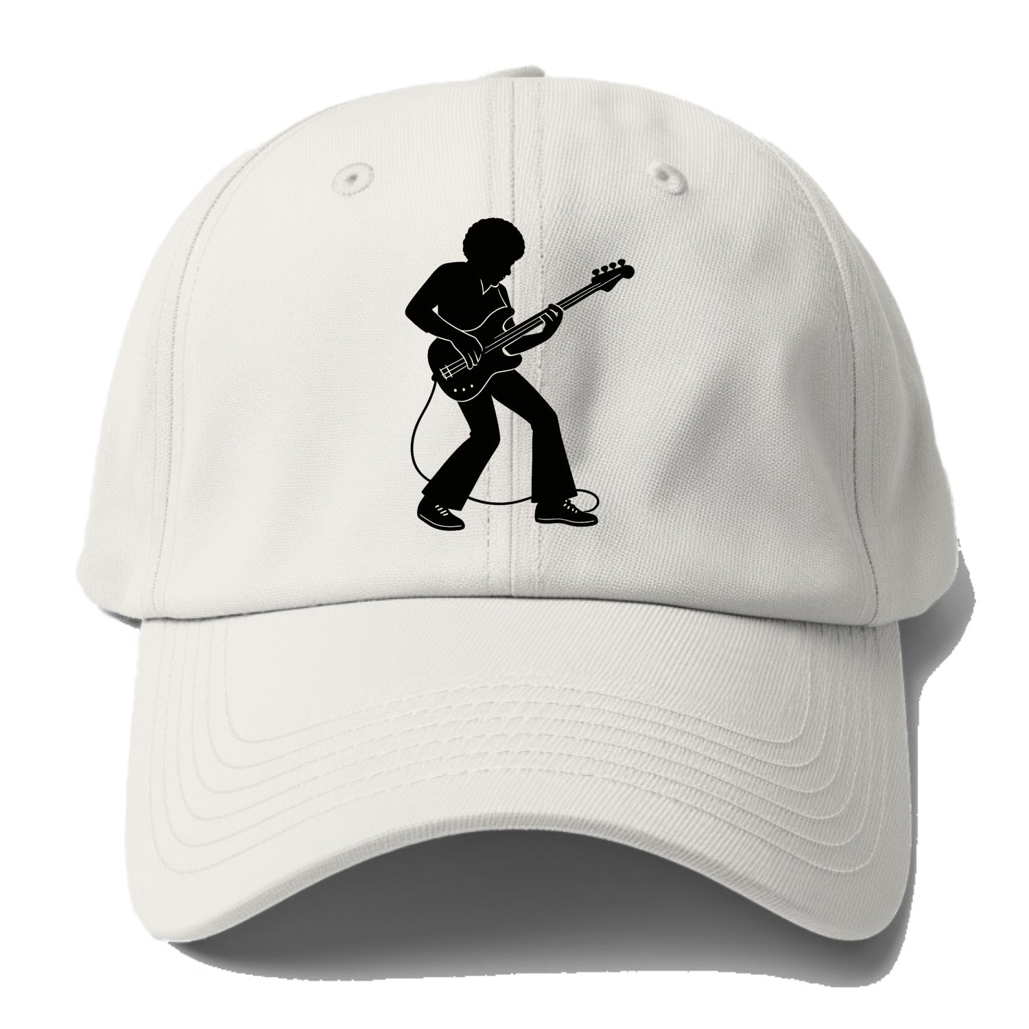 Bass guitarist slap technique - Baseball Cap For Big Heads - Off White