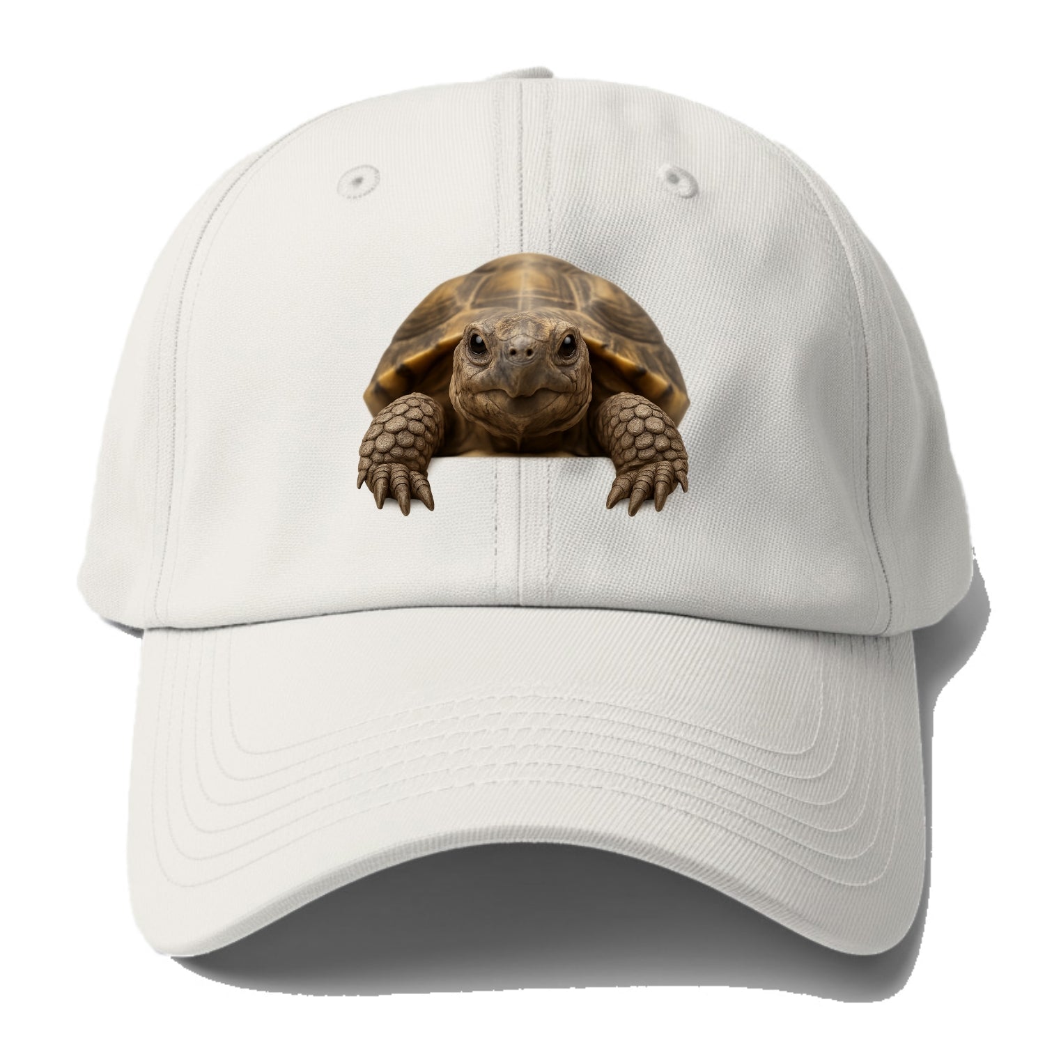 Tortoise  - Baseball Cap For Big Heads - Off White