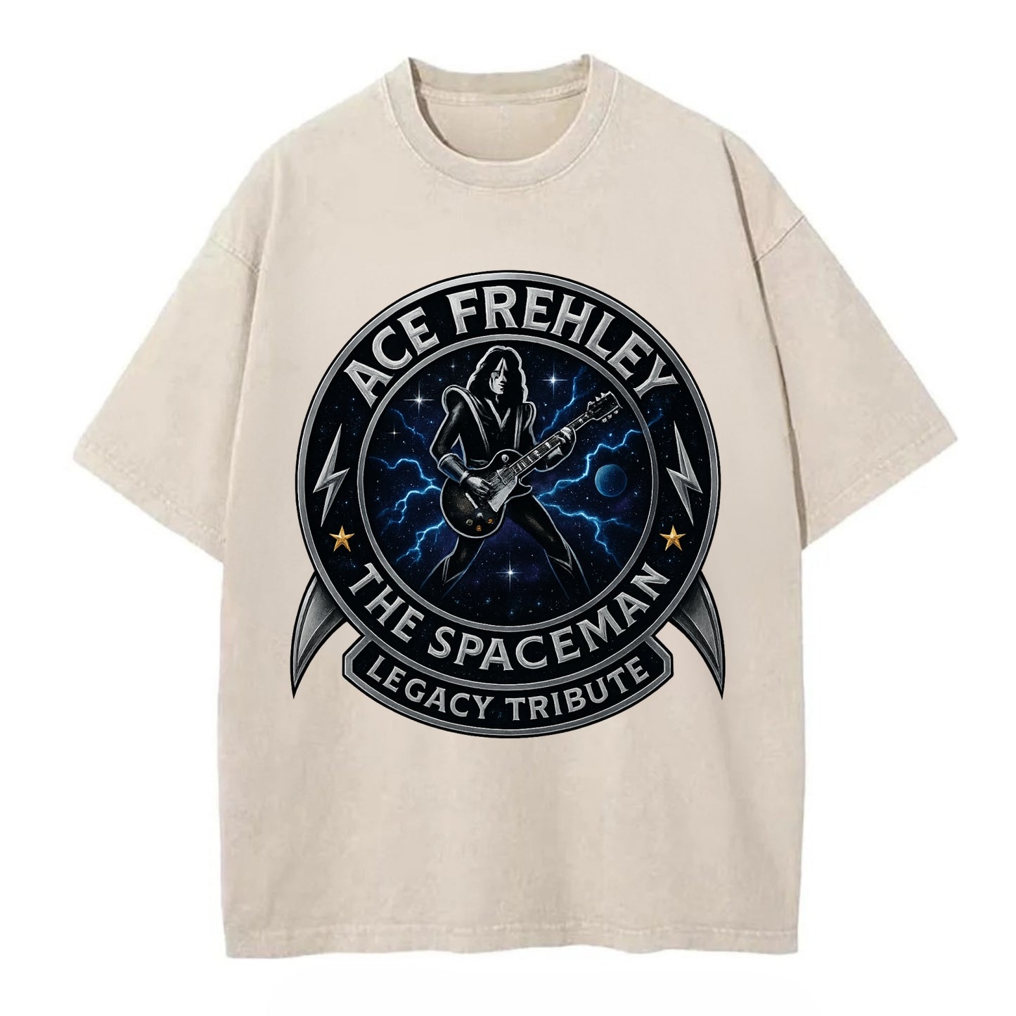Ace Legacy Seal - Vintage T-shirt - Off White