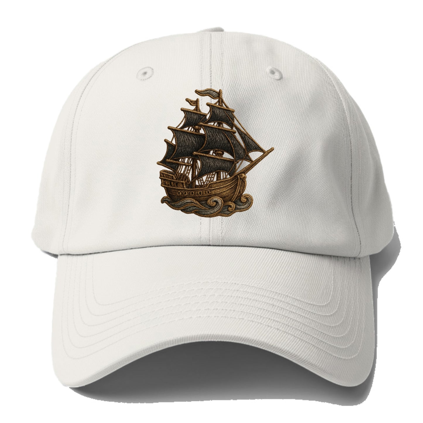 Pirate Ship  - Baseball Cap - Off White