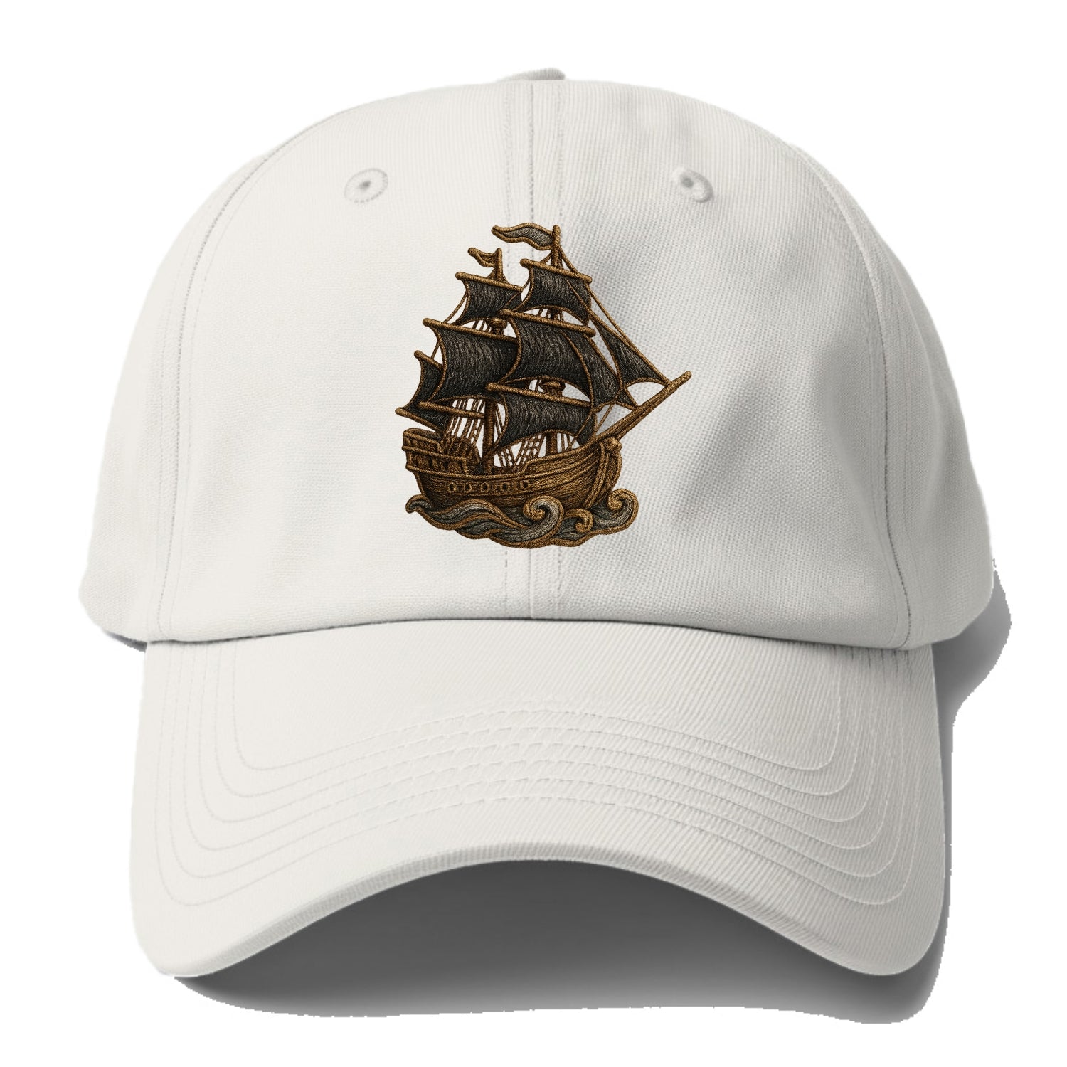 Pirate Ship  - Baseball Cap - Off White