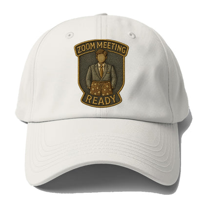 Zoom Meeting Ready  - Baseball Cap - Off White