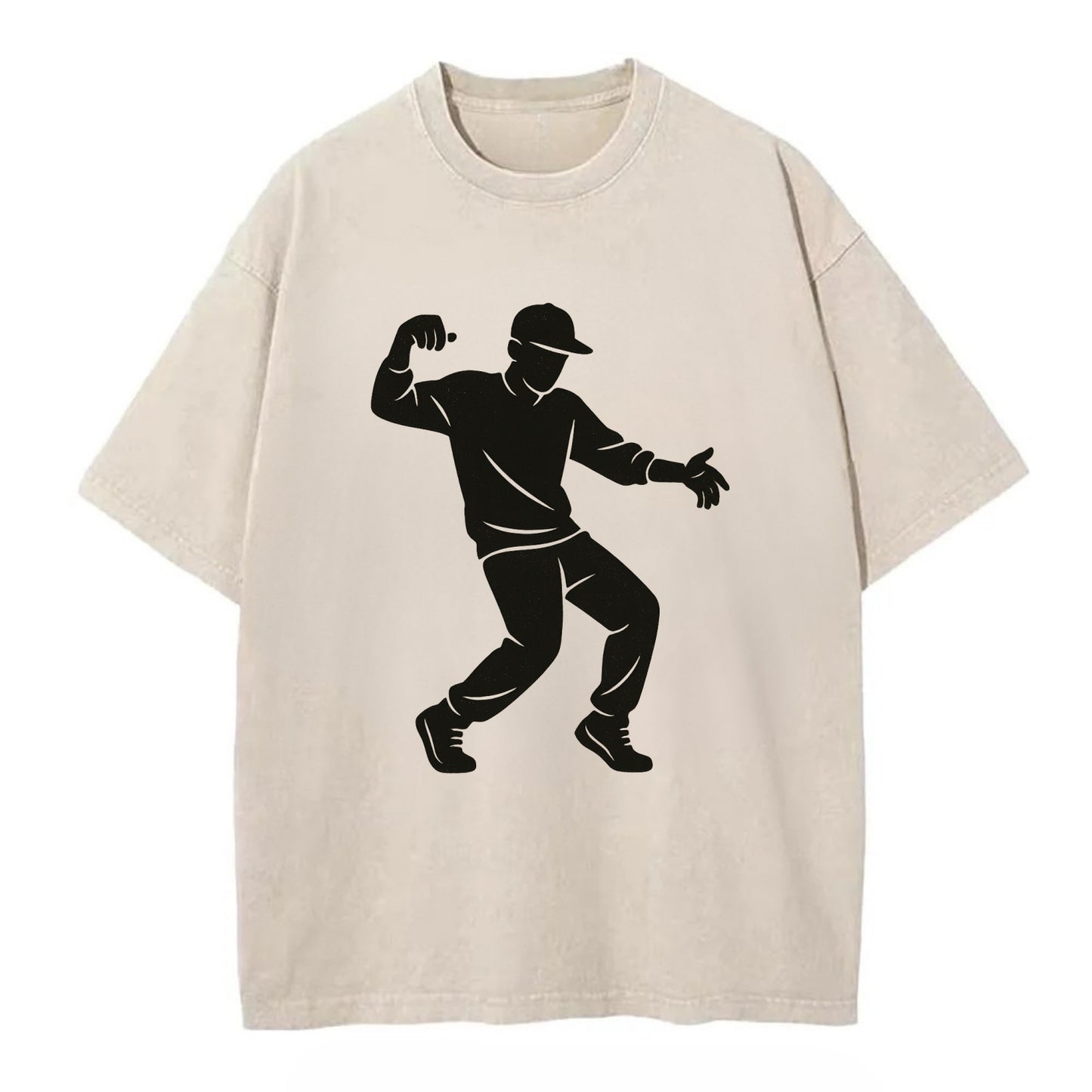 Hip-hop dancer popping and locking - Vintage T-shirt - Off White