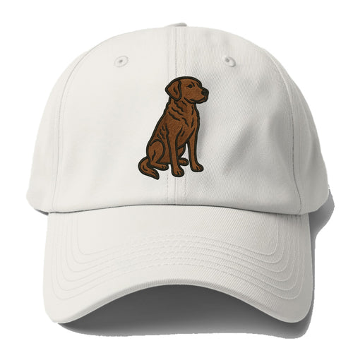Chesapeake Bay Retriever - Brown wavy coat embroidered sitting pose - Baseball Cap For Big Heads