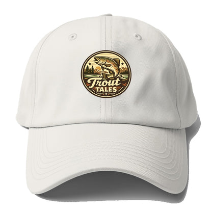 Trout Tales Adventure Emblem - Baseball Cap For Big Heads - Off White