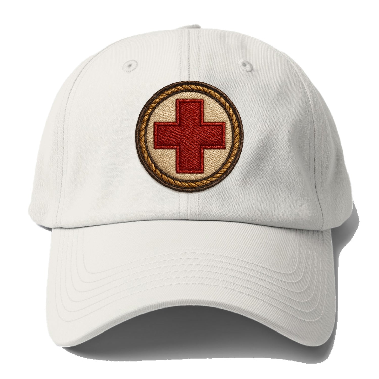 Medical Cross  - Baseball Cap - Off White