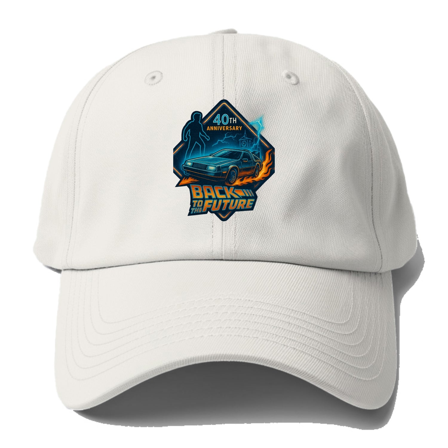 Back To The Future 40th Anniversary 2 - Baseball Cap - Off White