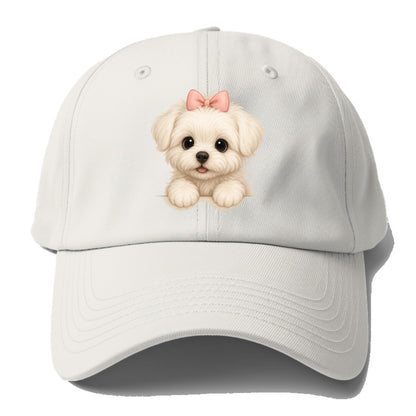 Maltese  - Baseball Cap For Big Heads - Off White