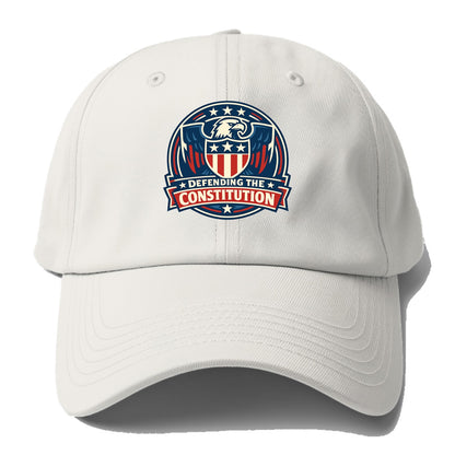 Defend Constitution - Baseball Cap - Off White
