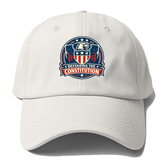 Defend Constitution - Baseball Cap - Off White