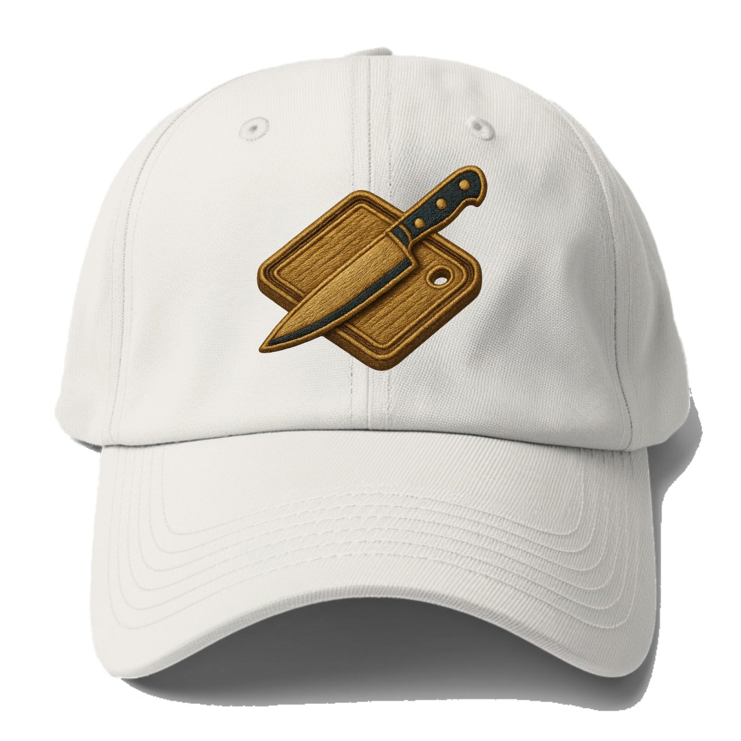 Chef knife with cutting board - culinary enthusiast - Baseball Cap - Off White