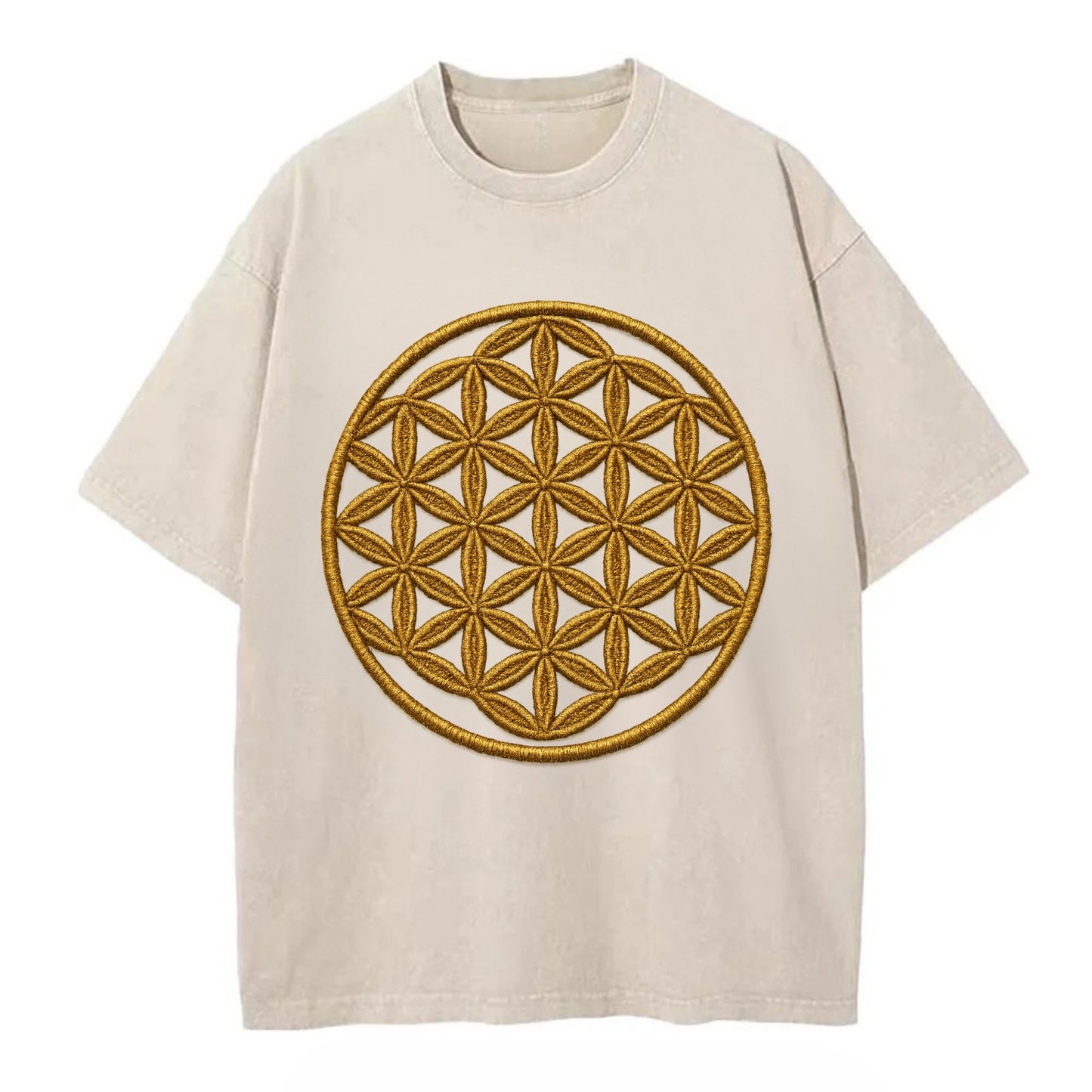 Flower of Life  - Vintage T-shirt - Off White