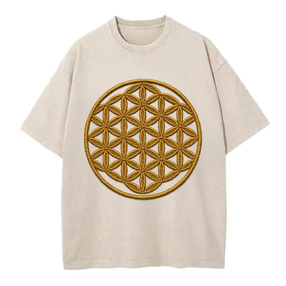 Flower of Life  - Vintage T-shirt - Off White
