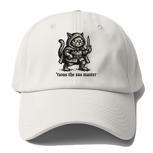 Sus Imposter Cat Spy  - Baseball Cap - Off White