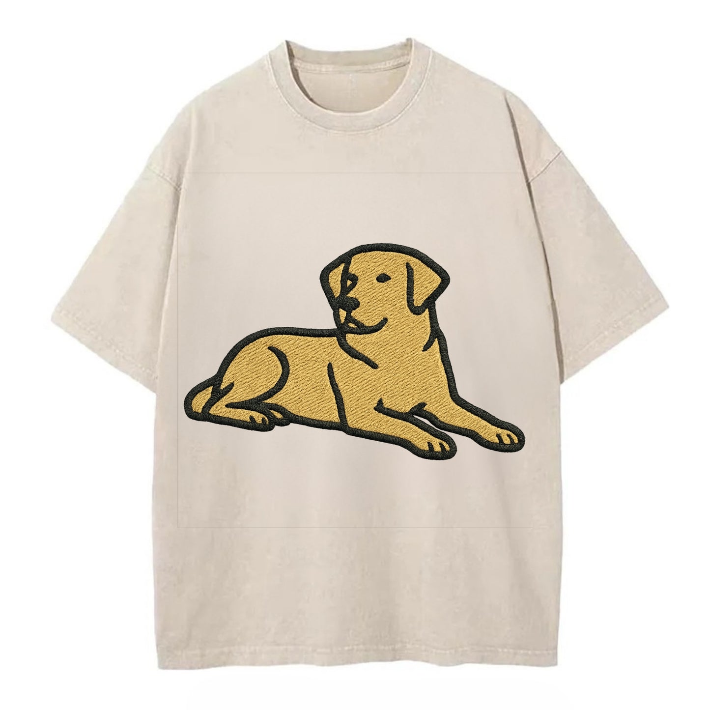 Labrador Retriever - Yellow lab relaxed Vintage T-shirt - Off White