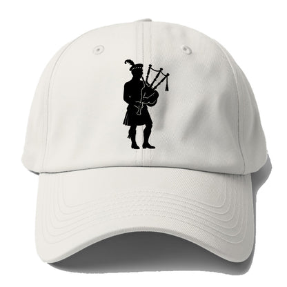 Bagpiper in traditional stance - Baseball Cap - Off White