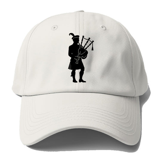 Bagpiper in traditional stance - Baseball Cap - Off White