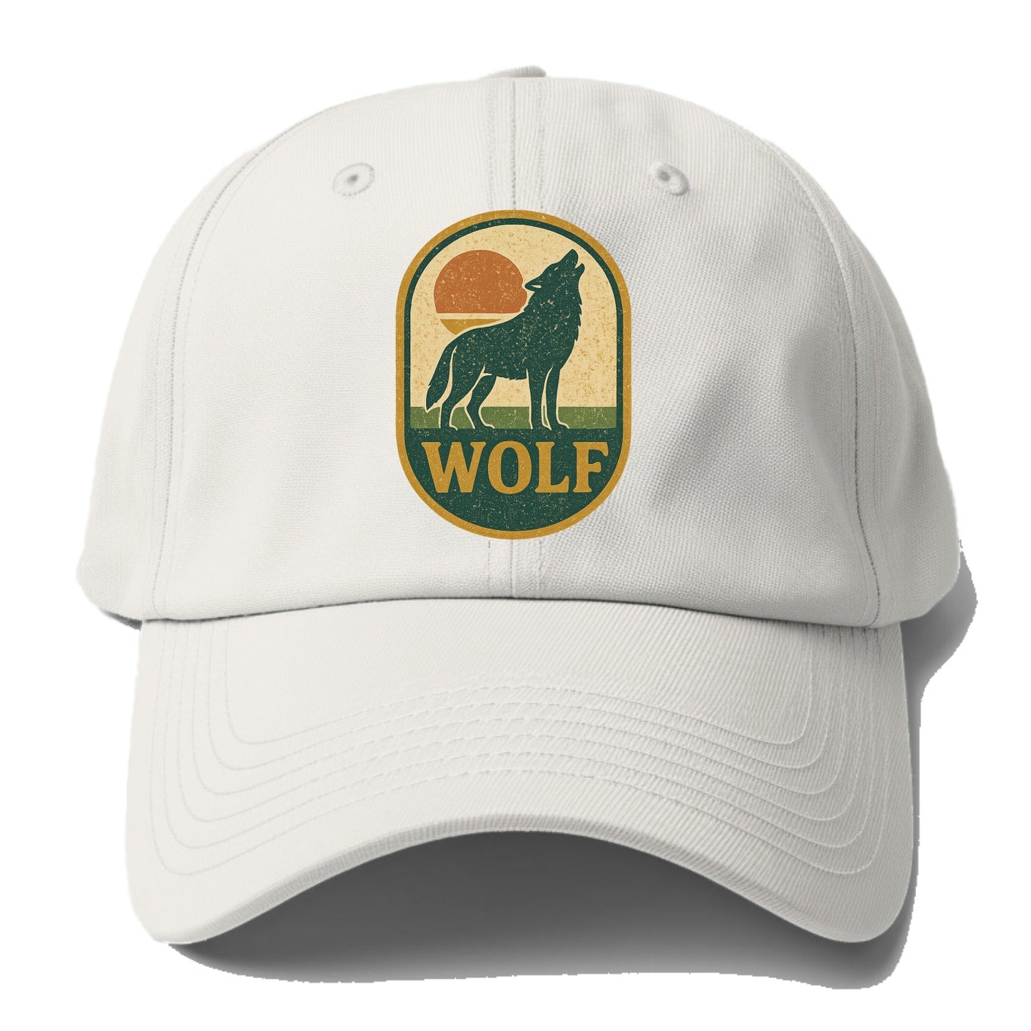Carbon Fiber Wolf  - Baseball Cap - Off White