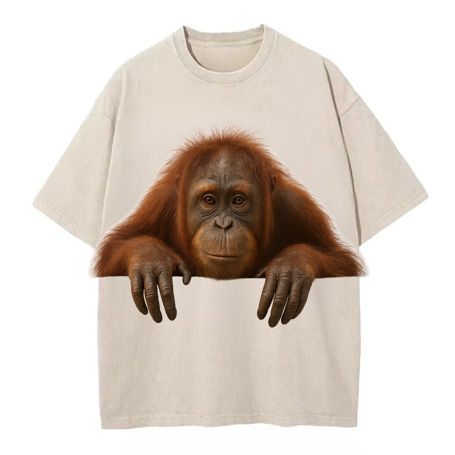 Orangutan  - Vintage T-shirt - Off White