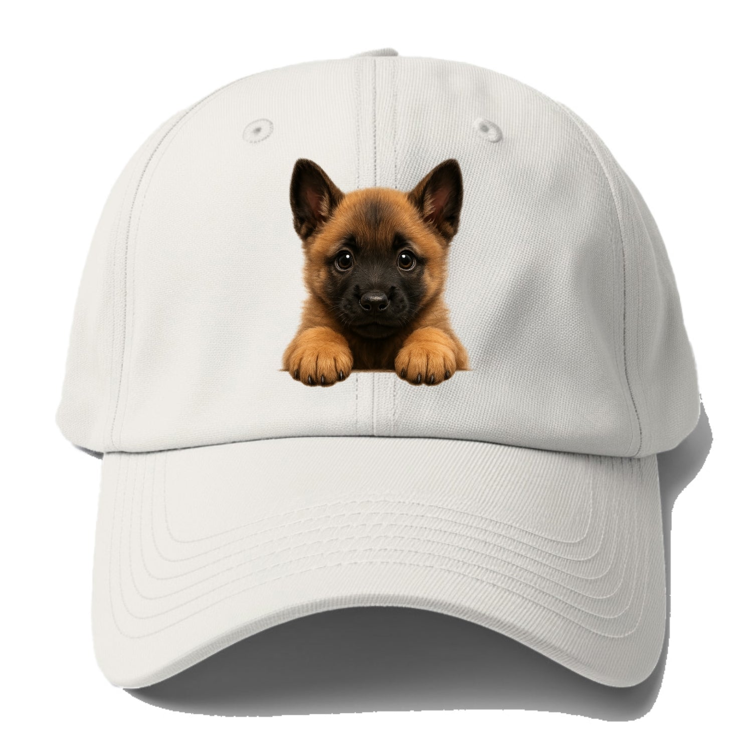Belgian Malinois  - Baseball Cap - Off White