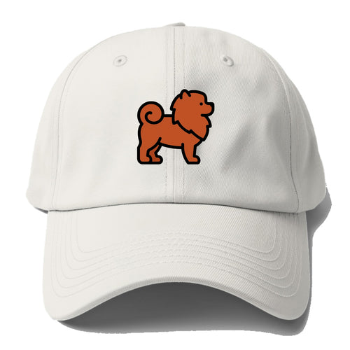 Chow Chow - Red fluffy flat side profile - Baseball Cap