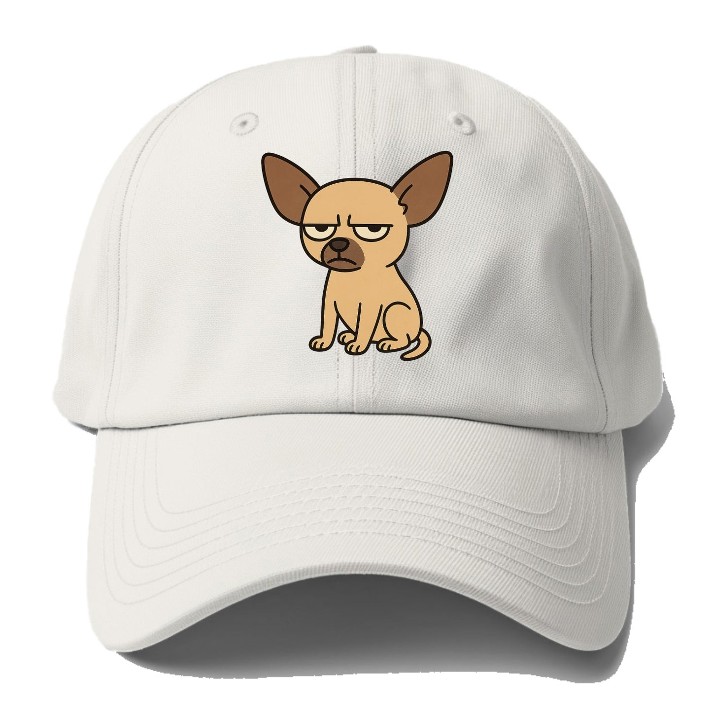 The Chihuahua Judging Silently - Baseball Cap - Off White