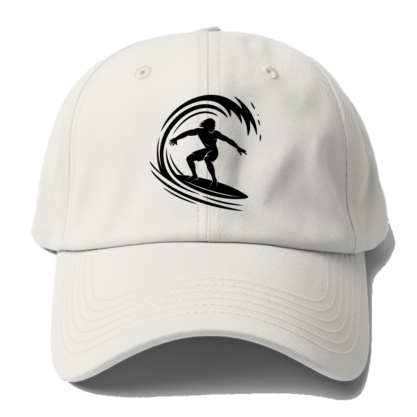 Hawaiian surfer riding big wave - Baseball Cap For Big Heads - Off White