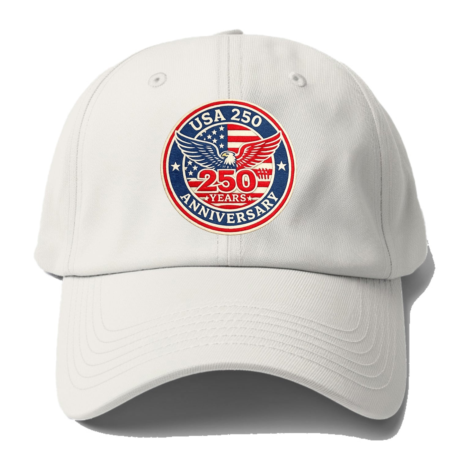 Usa 250th Anniversary Eagle - Baseball Cap - Off White