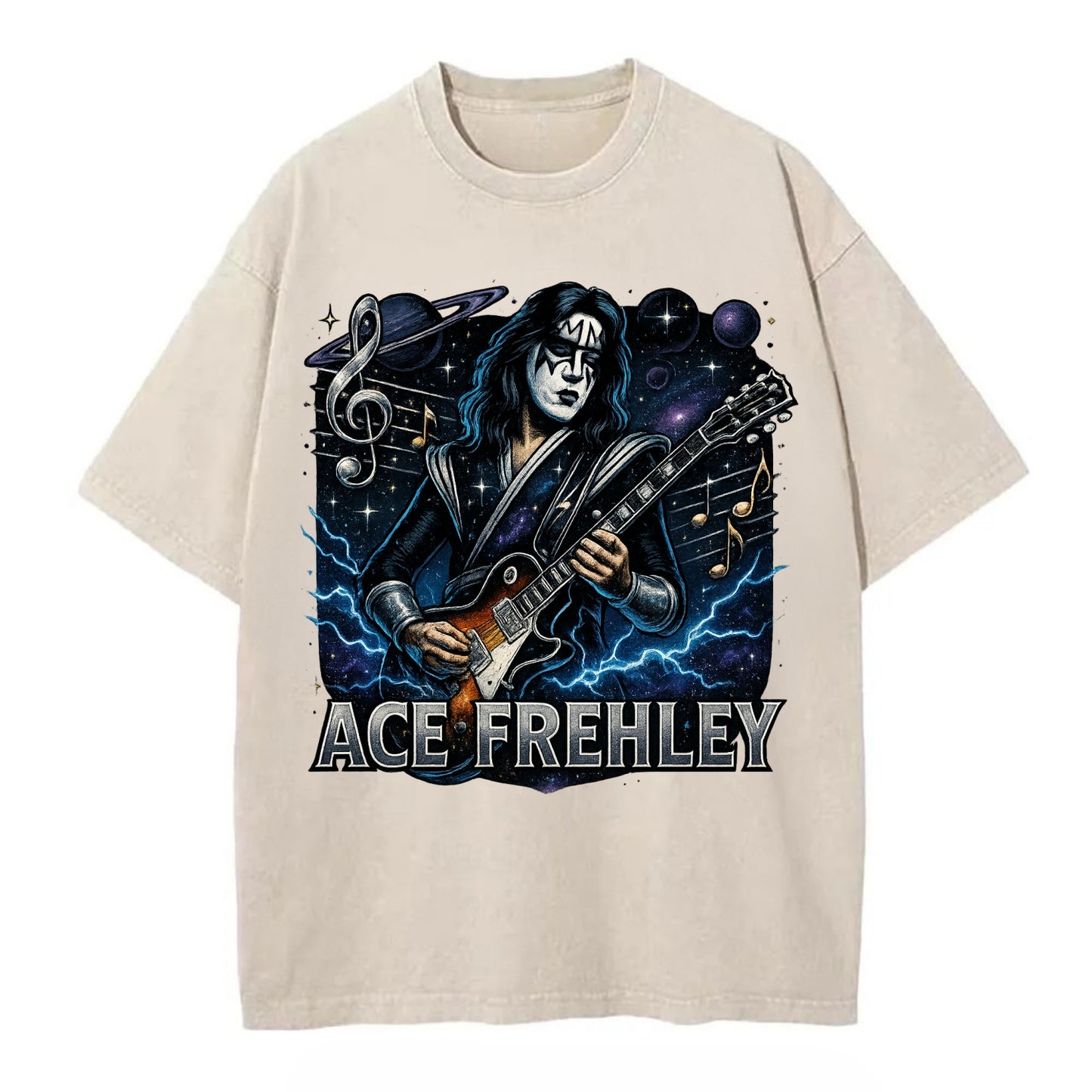 Ace Musical Cosmos - Vintage T-shirt - Off White